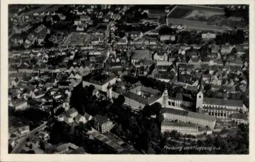 Ak Freising in Oberbayern, Fliegeraufnahme