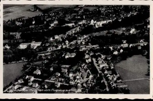 Ak Dachau in Oberbayern, Fliegeraufnahme