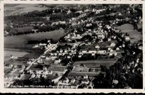 Ak Dachau in Oberbayern, Fliegeraufnahme