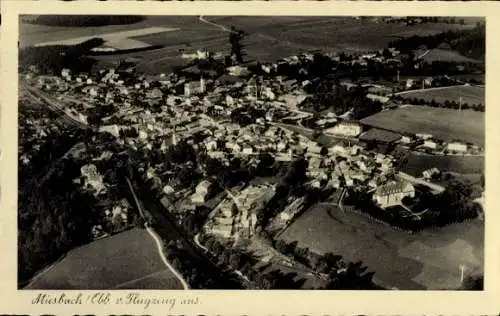 Ak Miesbach in Oberbayern, Fliegeraufnahme