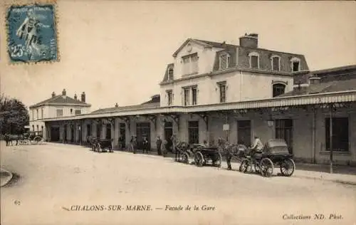 Ak Chalons sur Marne, Bahnhof