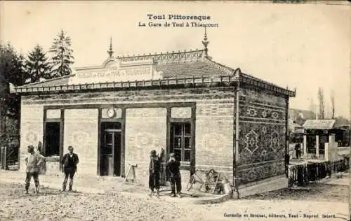 Ak Thiaucourt Meurthe et Moselle, Gare de Toul