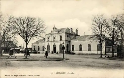 Ak Alencon Orne, La Gare