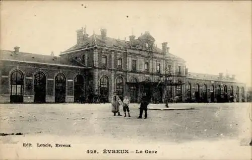 Ak Évreux Eure, Bahnhof