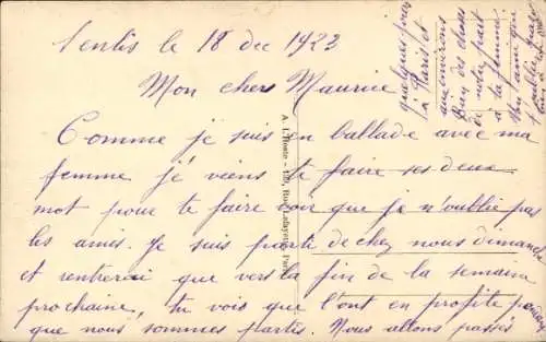 Ak Senlis Oise, Gare