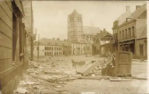 Ak Lens Pas de Calais, Kriegszerstörung I. WK, Juli 1917