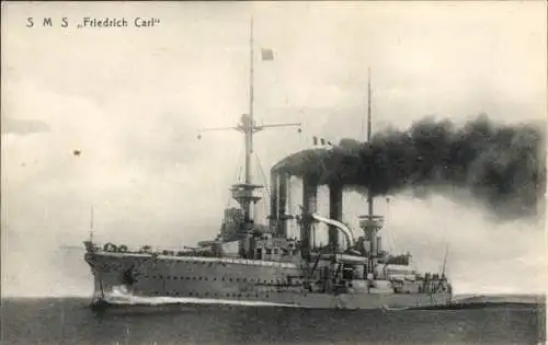 Ak Deutsches Kriegsschiff, SMS Friedrich Carl