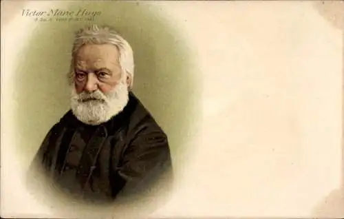 Litho Victor Marie Hugo, Schriftsteller, Politiker