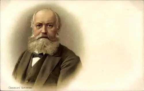 Litho Charles Gounod, Komponist, Portrait