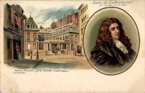 Litho Paris, Jean de La Fontaine, Maison qu'a habité La Fontaine