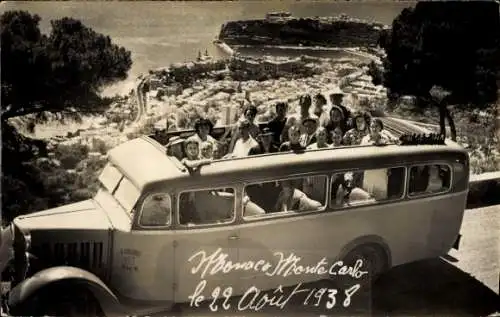 Foto Ak Monte Carlo, Autobus, 1938