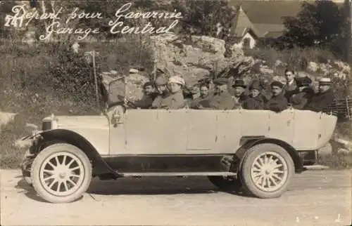 Foto Ak Autobus, Départ pour Gavarnie Garage Central