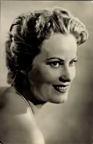 Ak Schauspielerin Sonja Schöner, Profil, Portrait, Film Rauschende Melodien