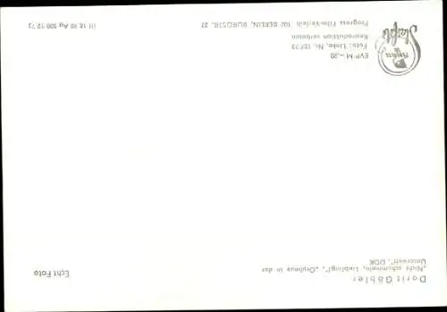 Ak Schauspielerin Dorit Gäbler, Portrait, Film Blond, Nicht schummeln Liebling