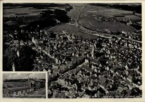 Ak Biberach an der Riß in Oberschwaben, Fliegeraufnahme