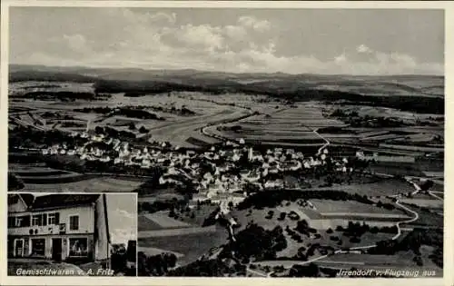 Ak Irrendorf Irndorf in Württemberg, Aufnahme von Irrendorf, Fliegeraufnahme