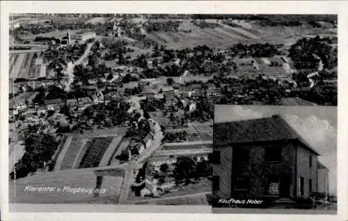 Ak Klarenthal Saarbrücken Saarland, Fliegeraufnahme, Kaufhaus Nober