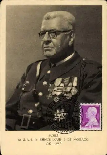 Foto Ak Ludwig II., Fürst von Monaco