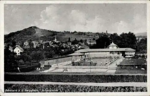 Ak Bensheim an der Bergstraße Hessen, Schwimmbad