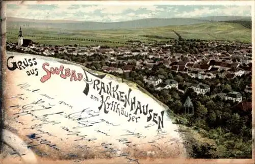 Litho Bad Frankenhausen am Kyffhäuser Thüringen, Gesamtansicht