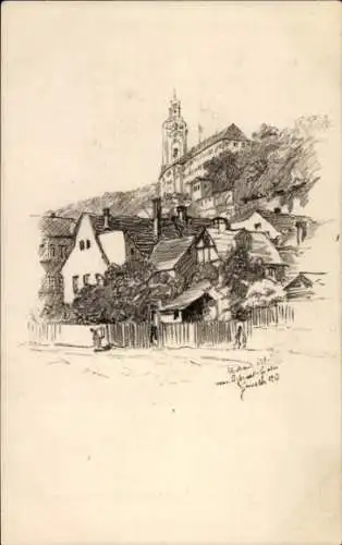 Künstler Ak Günther, Paul, Rudolstadt in Thüringen, Schloss Heidecksburg