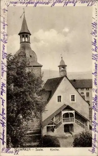 Ak Schwarza Saalbahn Rudolstadt in Thüringen, Kirche