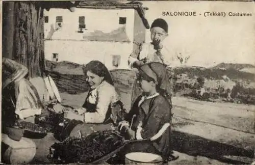 Ak Salonique Saloniki Thessaloniki Griechenland, Einwohner, Frauen