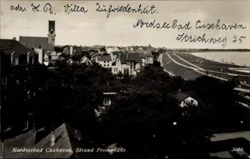 Ak Nordseebad Cuxhaven, Strandpromenade