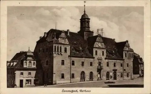 Ak Lommatzsch in Sachsen, Rathaus