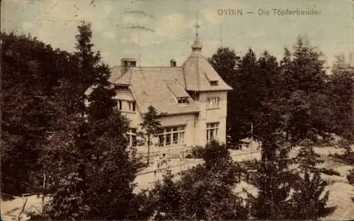 Ak Oybin in der Oberlausitz, Töpferbaude