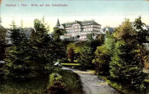 Ak Oberhof im Thüringer Wald, Blick auf das Schlosshotel