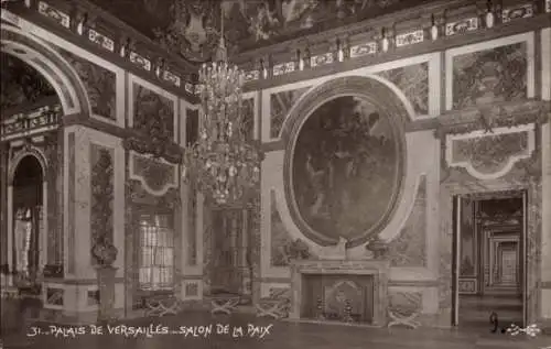 Ak Versailles Yvelines, Palais, Salon de la Paix