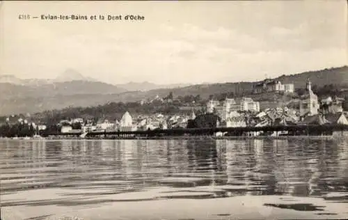 Ak Évian les Bains Haute Savoie, Dent d'Oche