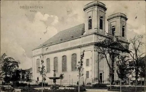 Ak Thionville Diedenhofen Lothringen Moselle, Eglise