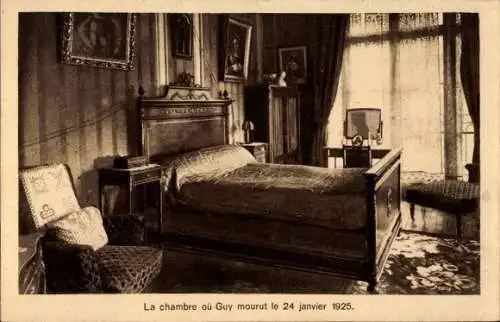 Ak La chambre ou Guy mourut le 24 janvier 1925