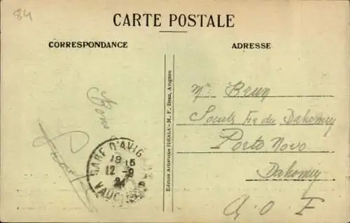 Ak Avignon Vaucluse, Pont Saint-Benezet, Chapelle