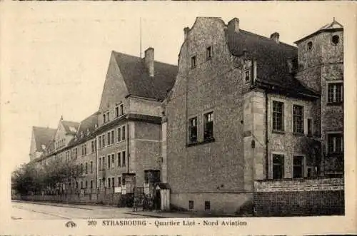 Ak Strasbourg Straßburg Elsass Bas Rhin, Quartier Lize, Nord Aviation