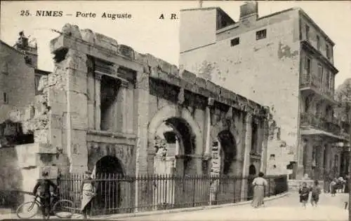 Ak Nîmes Gard, Porte Auguste