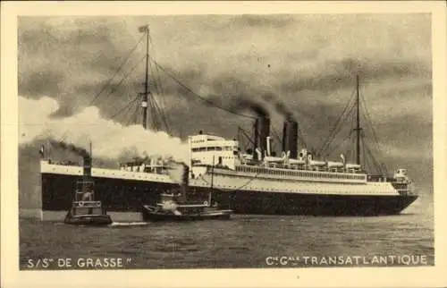 Ak Paquebot SS De Grasse, CGT French Line, Dampfer