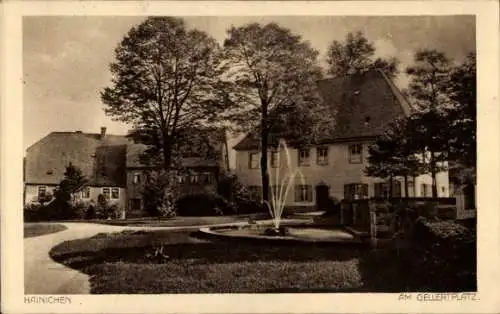 Ak Hainichen in Sachsen, Gellertplatz