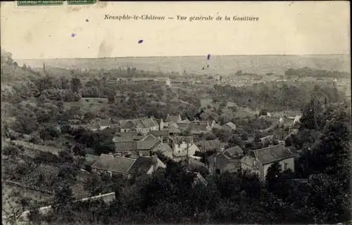 Ak Neauphle le Chateau Yvelines, Vue generale de la Goultiere