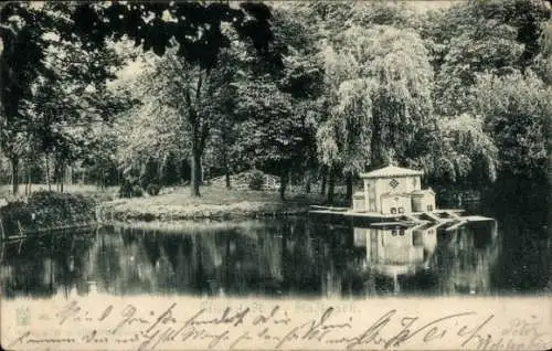 Ak Glückstadt an der Elbe, Stadtpark