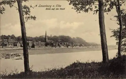 Ak Lauenburg an der Elbe, Blick auf die Stadt