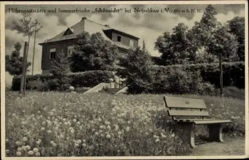 Ak Netzschkau im Vogtland, Höhengaststätte Schönsicht