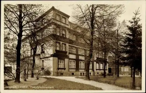 Ak Grünbach im Vogtland, Post-Erholungsheim