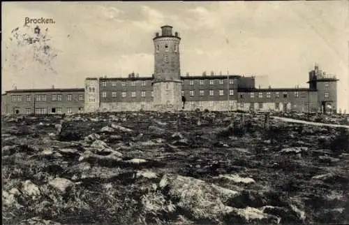 Ak Brocken im Harz, Hotel Brocken