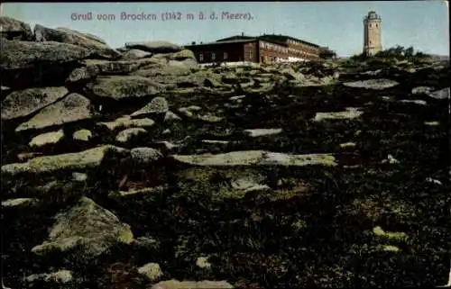 Ak Brocken im Harz, Gesamtansicht