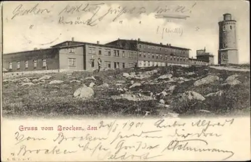 Ak Brocken im Harz, Hotel