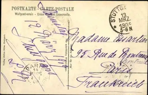 Ak Stuttgart in Württemberg, Königsbau