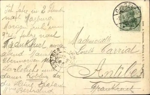 Ak Cassel Kassel in Hessen, Loewenburg, Herkules, Schloss Wilhelmshöhe